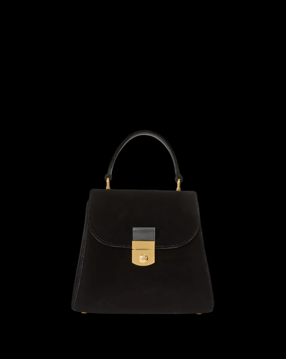 Veronica Beard Crossbody Bags|The Veronicas' Favorites*Velvet Crest Lock Top Handle Bag in x Poppy Delevingne Black