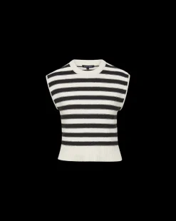 Veronica Beard Tops|Sweaters*Vera Cotton Tank in Off-White/Black