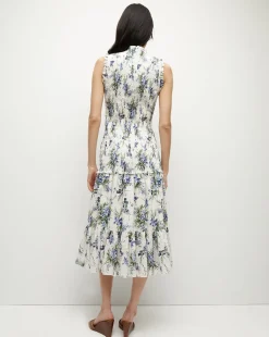 Veronica Beard Dresses*Verena Cotton Dress in Off-White Multi Off-WhiteMulti