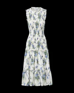Veronica Beard Dresses*Verena Cotton Dress in Off-White Multi Off-WhiteMulti