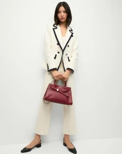 Veronica Beard Crossbody Bags|The Gift Guide*Dash Bag in Burgundy Leather Oxblood