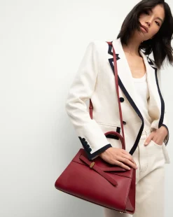 Veronica Beard Crossbody Bags|The Gift Guide*Dash Bag in Burgundy Leather Oxblood