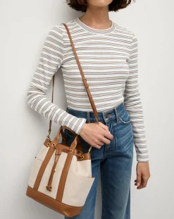 Veronica Beard Crossbody Bags|Vb Classics*Goody Bag in Natural/Hazel