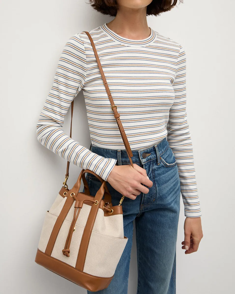 Veronica Beard Crossbody Bags|Vb Classics*Goody Bag in Natural/Hazel