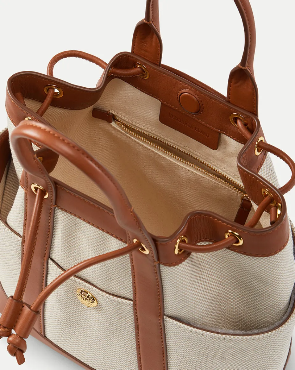 Veronica Beard Crossbody Bags|Vb Classics*Goody Bag in Natural/Hazel