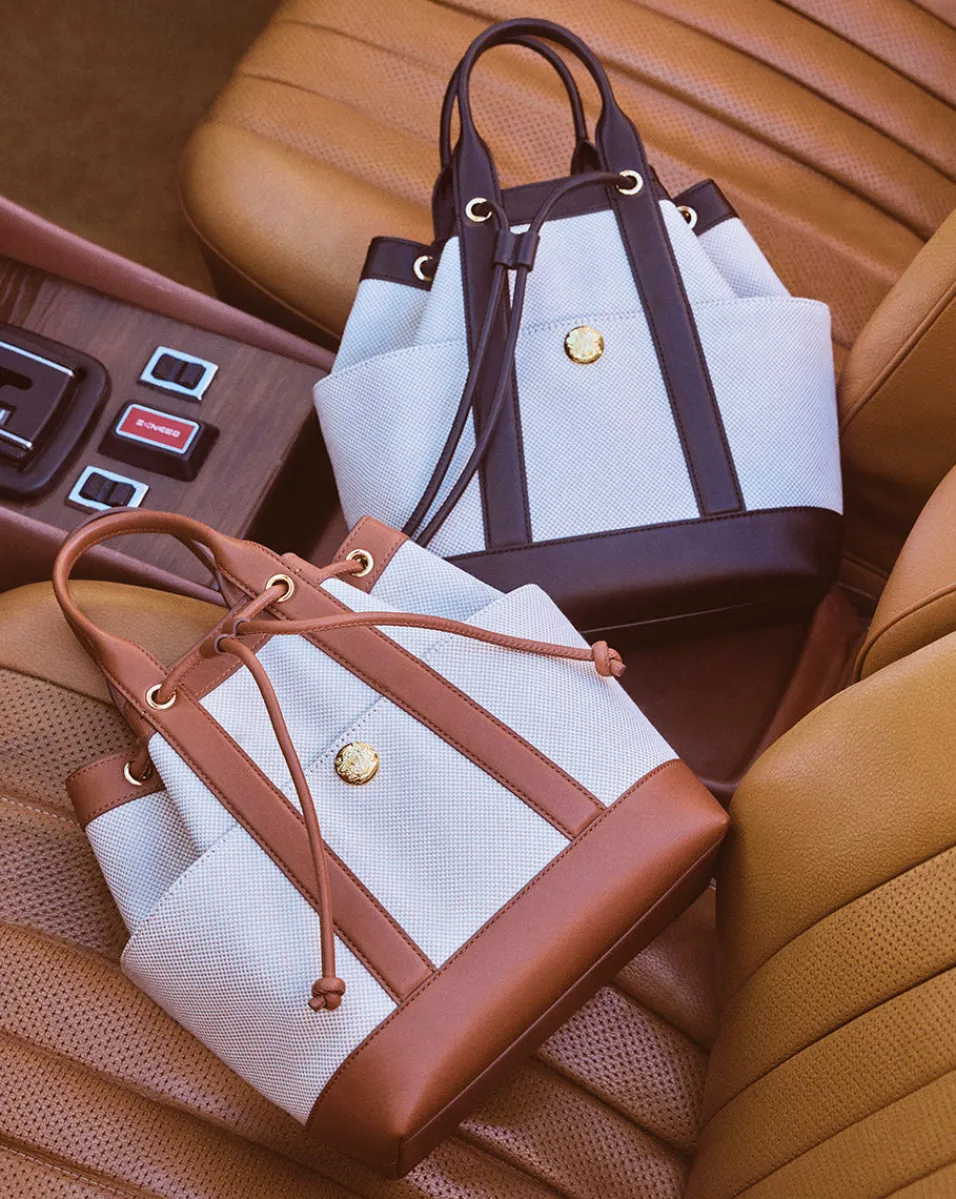 Veronica Beard Crossbody Bags|Vb Classics*Goody Bag in Natural/Hazel