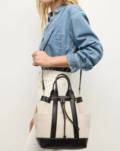 Veronica Beard Crossbody Bags|Vb Classics*Goody Bag in Natural/Black