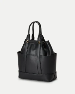 Veronica Beard Crossbody Bags|The Gift Guide*Goody Bag in Leather Black