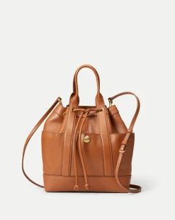 Veronica Beard Crossbody Bags|The Gift Guide*Goody Bag in Tan Leather Hazelwood