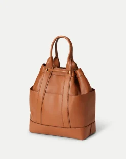 Veronica Beard Crossbody Bags|The Gift Guide*Goody Bag in Tan Leather Hazelwood