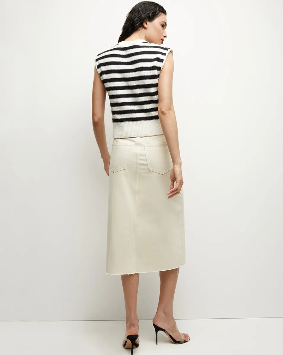 Veronica Beard Skirts & Shorts*Victoria Denim Skirt in Ecru