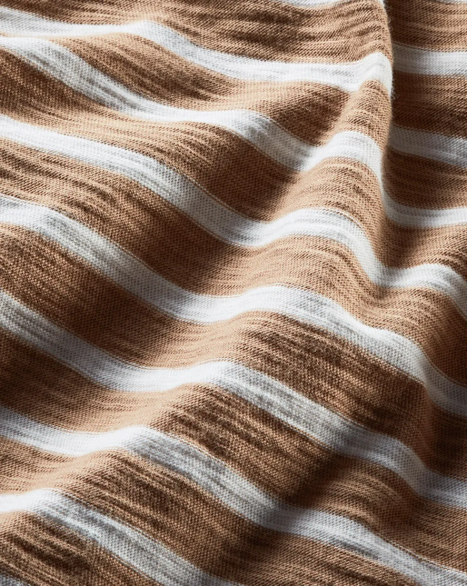 Veronica Beard Tops*Vinci Striped Muscle Tank Off-White/KhakiStripe
