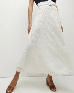 Veronica Beard Skirts & Shorts*Vintry Eyelet Skirt White
