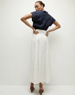 Veronica Beard Skirts & Shorts*Vintry Eyelet Skirt White
