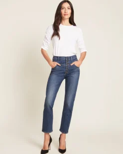 Veronica Beard Tops|Vb Classics*Waldorf Ruched-Sleeve Tee White