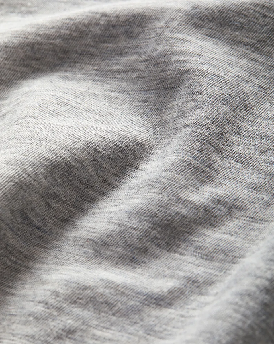 Veronica Beard Tops*Waldorf Ruched-Sleeve Tee in Heather Grey HeatherGrey