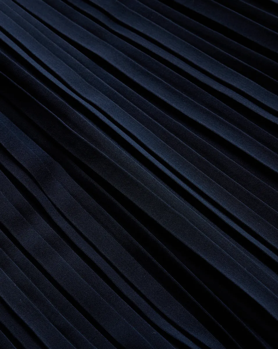 Veronica Beard Tops*Walker Pleated Top in Navy