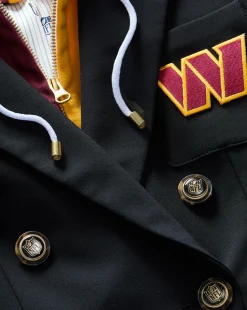 Veronica Beard Jackets & Outerwear*Washington Commanders Dickey Jacket in Black/Gold WashingtonCommanders