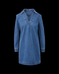 Veronica Beard Dresses*Wasta Denim Dress in Cornflower