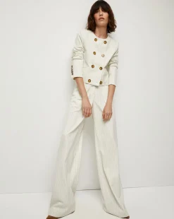 Veronica Beard Jackets & Outerwear*Winslow Pinstripe Collarless Jacket NavyMulti