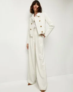Veronica Beard Jackets & Outerwear*Winslow Pinstripe Collarless Jacket NavyMulti
