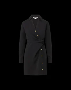 Veronica Beard Dresses|Party Dressing*Wright Mini Dress in | Shirt Dress Black