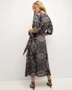 Veronica Beard Dresses*Wyatt Kaleidoscope-Print Dress in Navy Multi NavyMulti