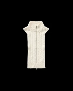 Veronica Beard Dickeys*Zander Cable-Knit Dickey in Dove