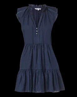 Veronica Beard Dresses*Zee Linen Dress Marine