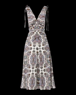 Veronica Beard Dresses*Zia Kaleidoscope-Print Dress in Off-White Multi Off-WhiteMulti