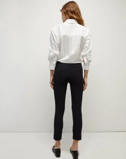 Veronica Beard Pants|Vb Classics*Zip Back Scuba Pant Navy
